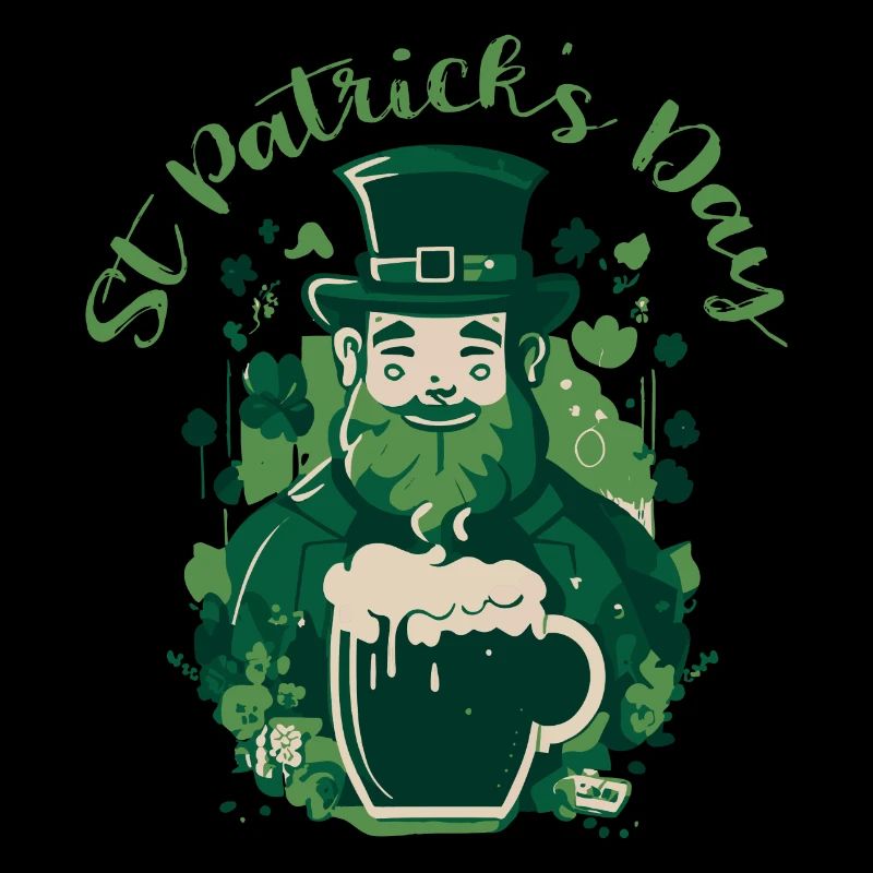 St. Patrick's Day Tee: Leprechaun & Bierspaß!