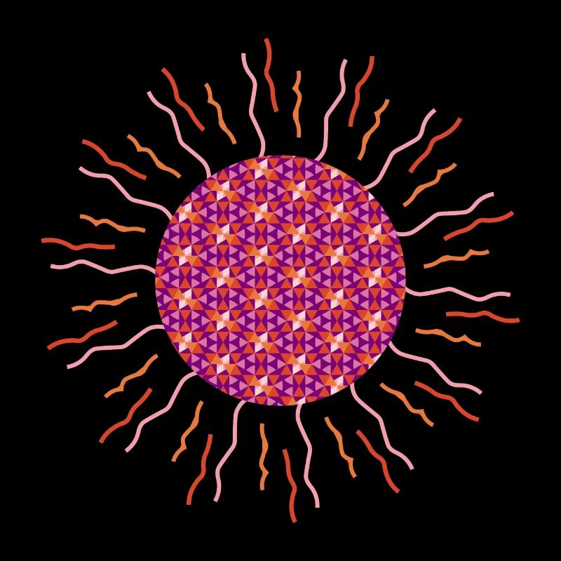 Sun mandala pink