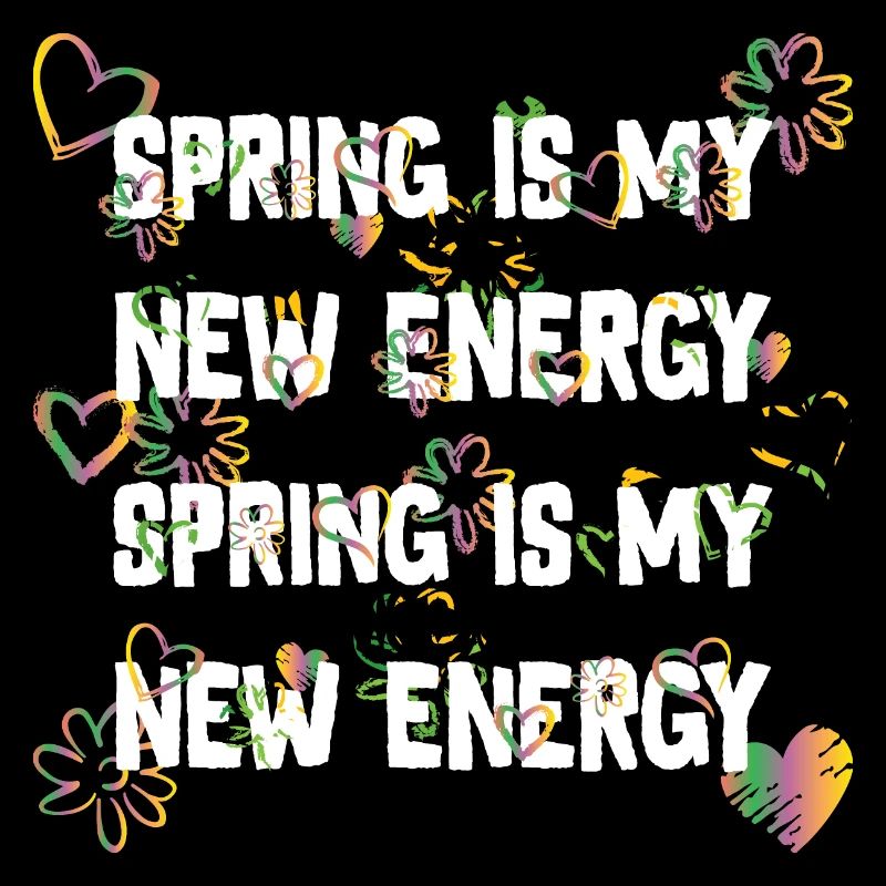 spring is my new energy white