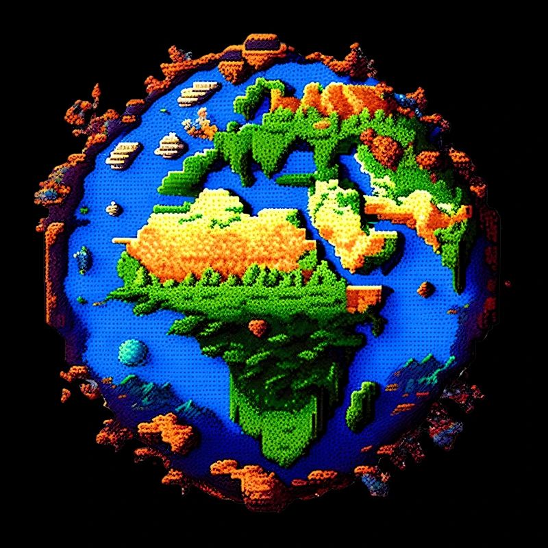 Pixel-Erde