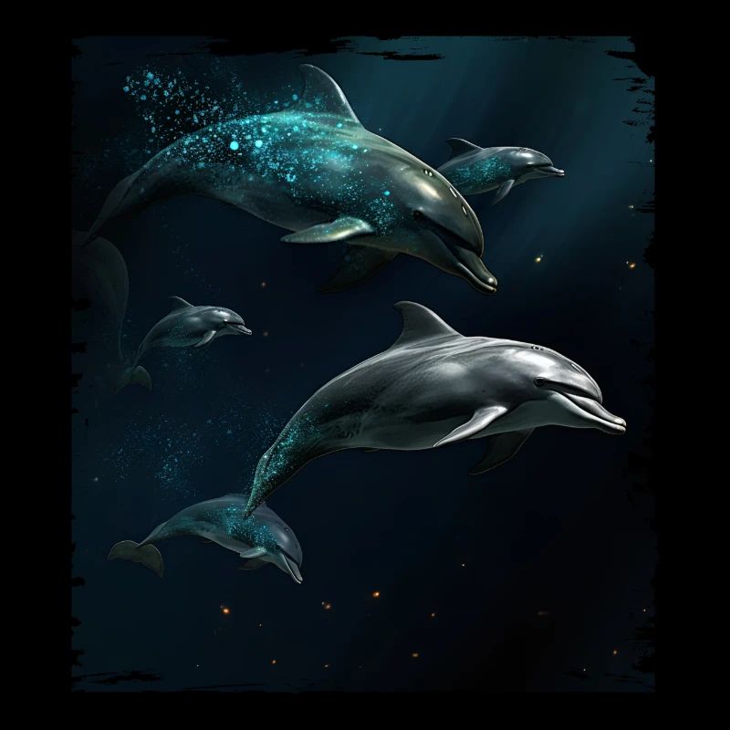 Dauphins jouant
