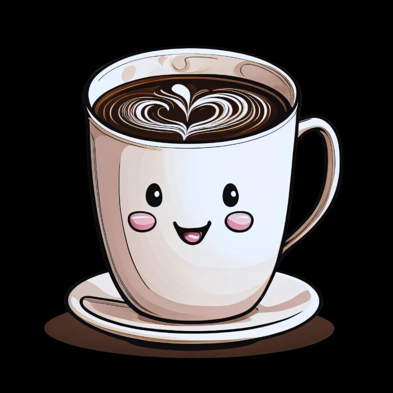 Smiling cup of coffee