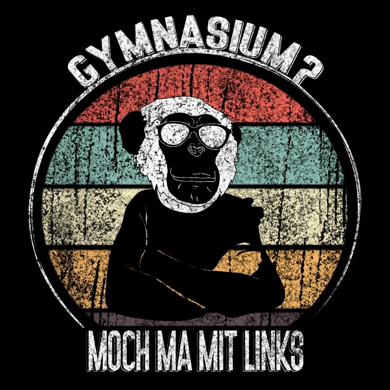 Vintage Monkey Gymnasium Pun