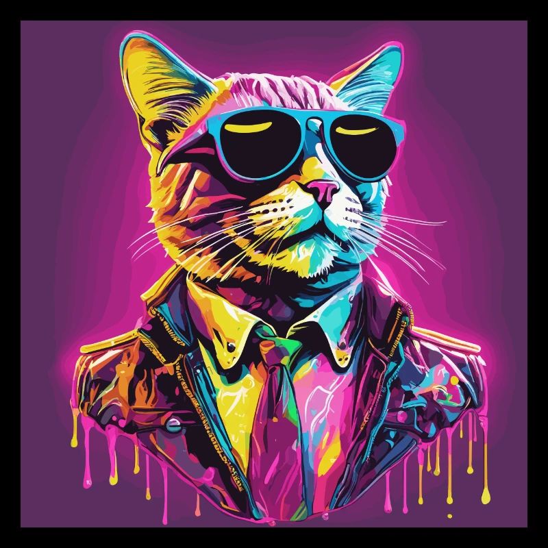 Neon Cat