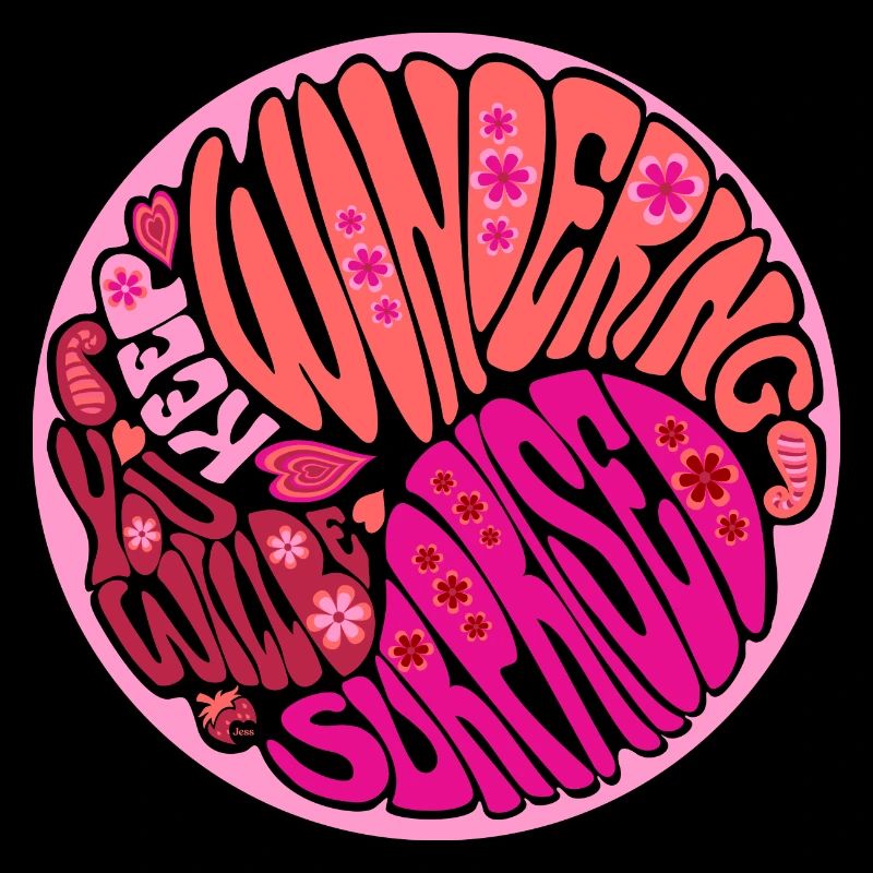 Continuez à vous demander rose