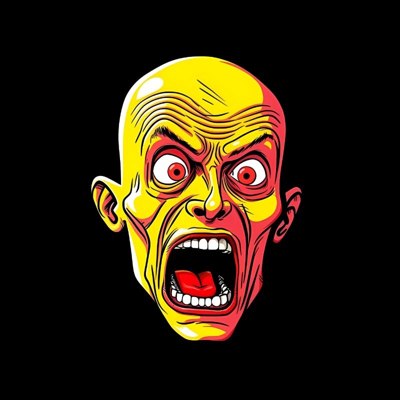 Halloween Mann gruselig