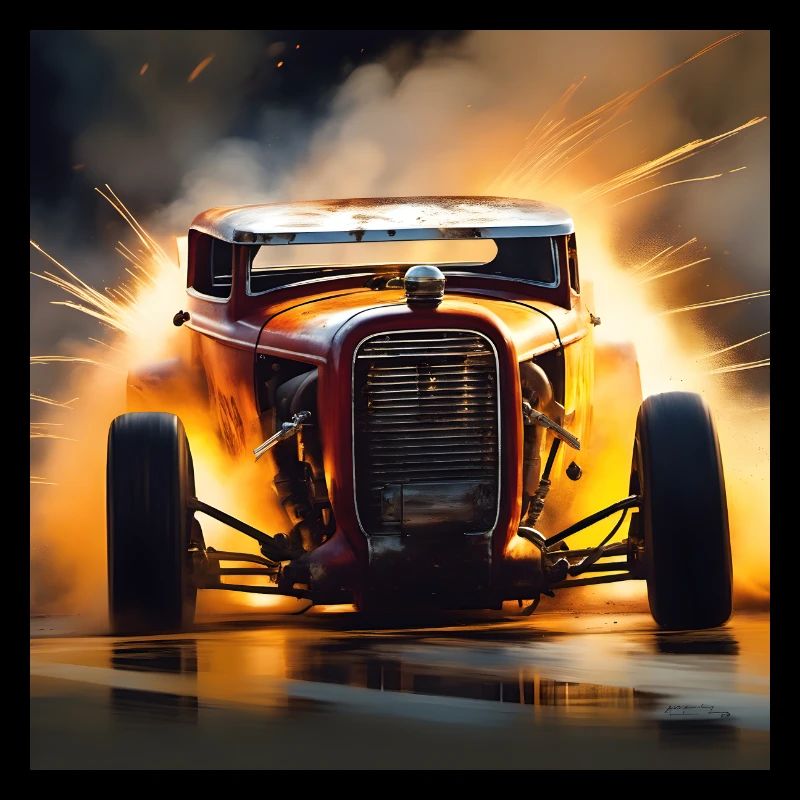 Rusty Hot Rod Rennen #8