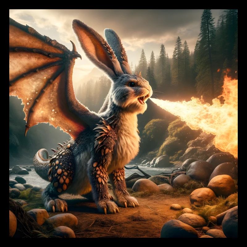 Fire Breathing Bunny Dragon #14