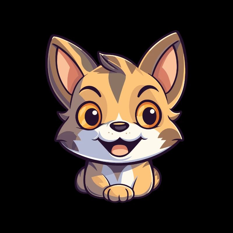 Pixie Bob Katze Cartoon Aquarell Illustration