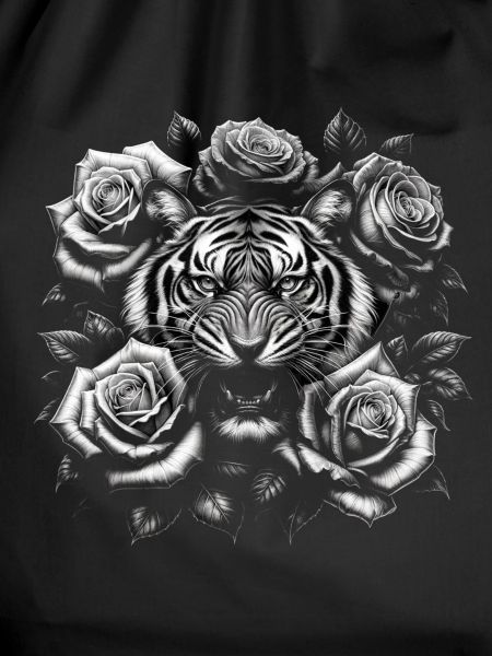 Tigers and roses