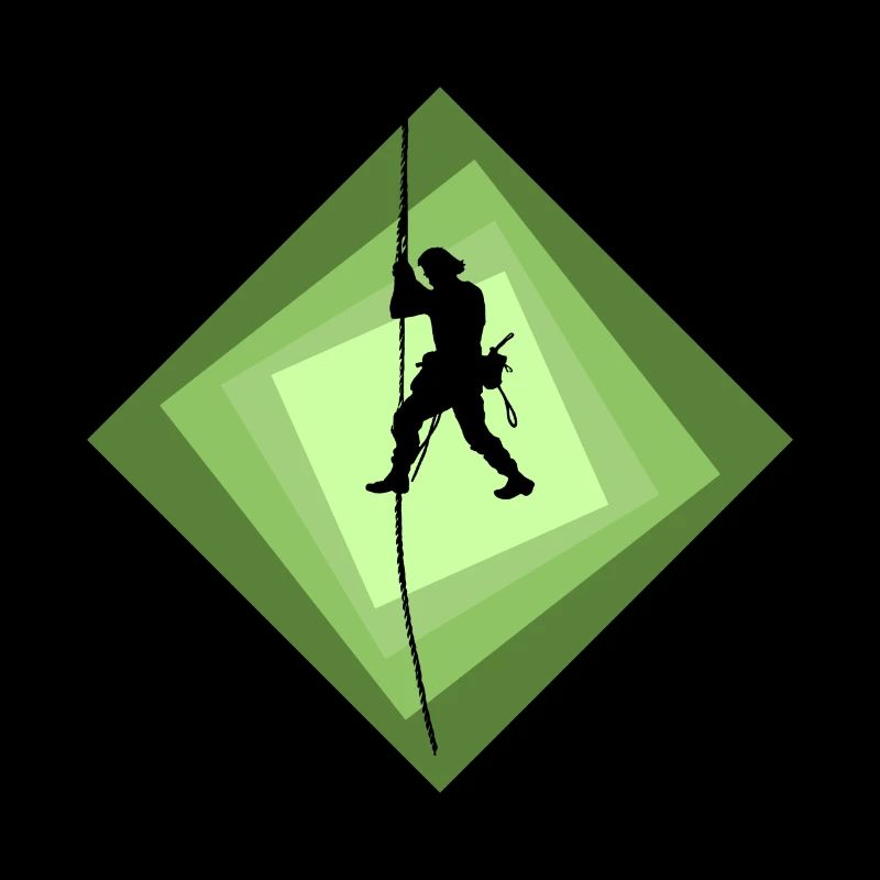Rope Climbing Mountaineer Climbing