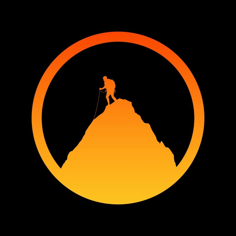 Climbing wall, mountain, summit