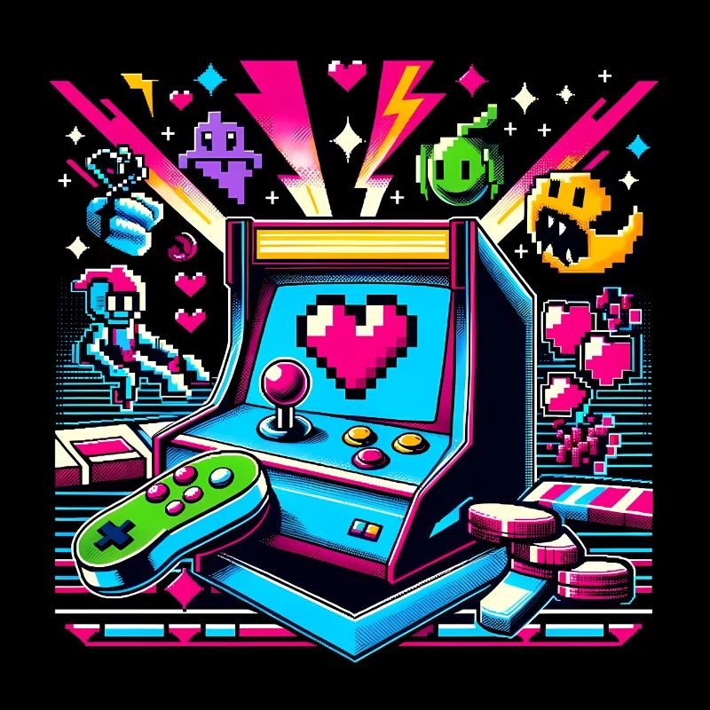 Pixel Art Arcade Game