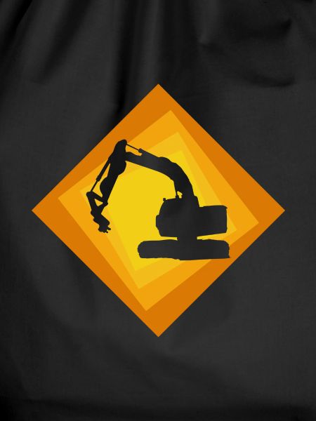 Bagger Baggerfahrerin Baustelle