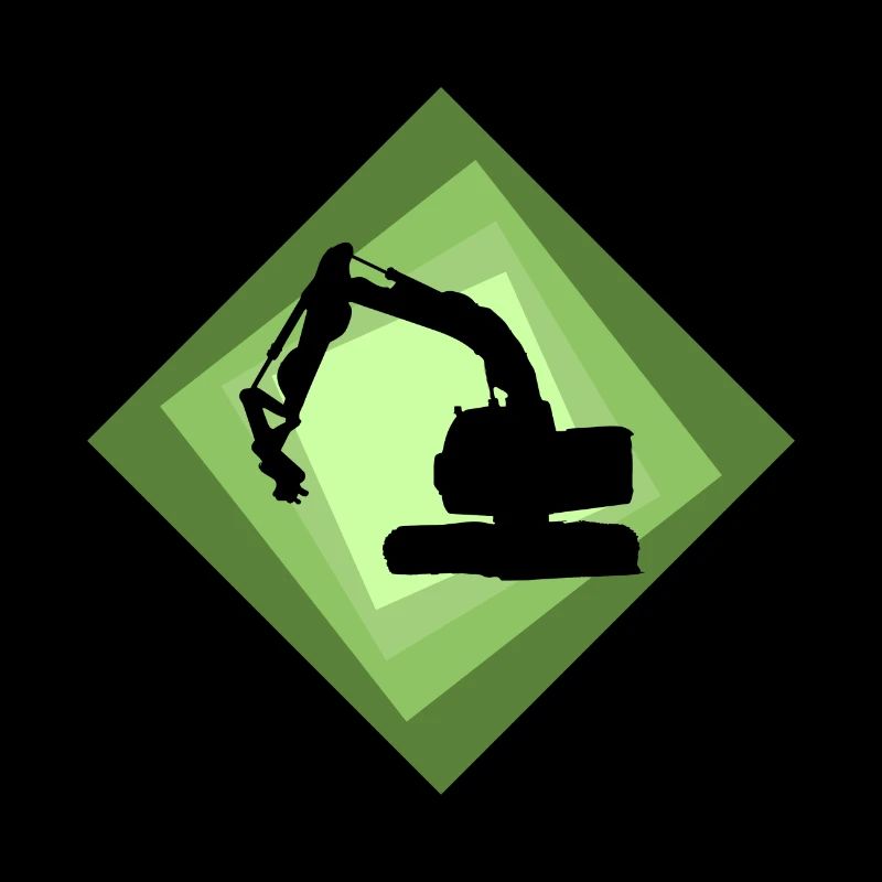 Bagger Baggerfahrerin Bagger