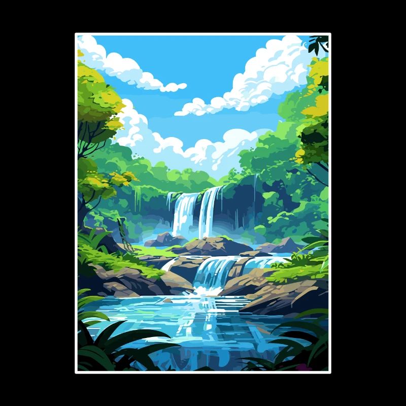 Daintree Rainforest Australie déco affiche de voyage