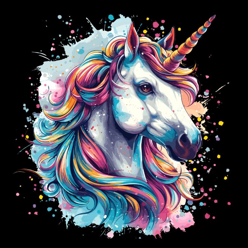 Einhorn Bunt Pferd