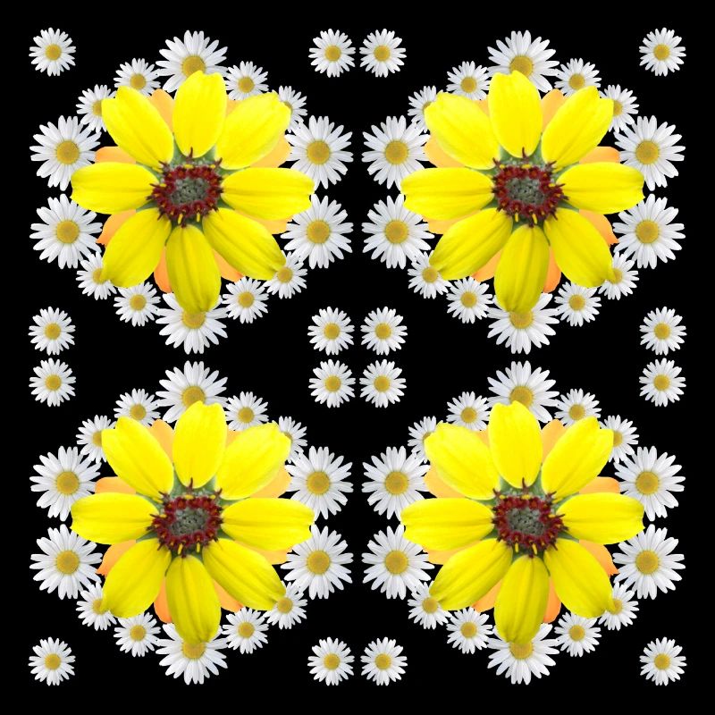 Margeriten gelbe Blüte Gänseblümchen Blumenmuster
