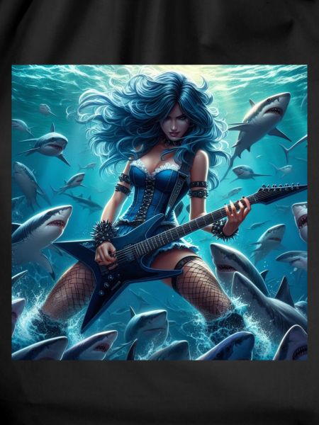 Metalhead among sharks