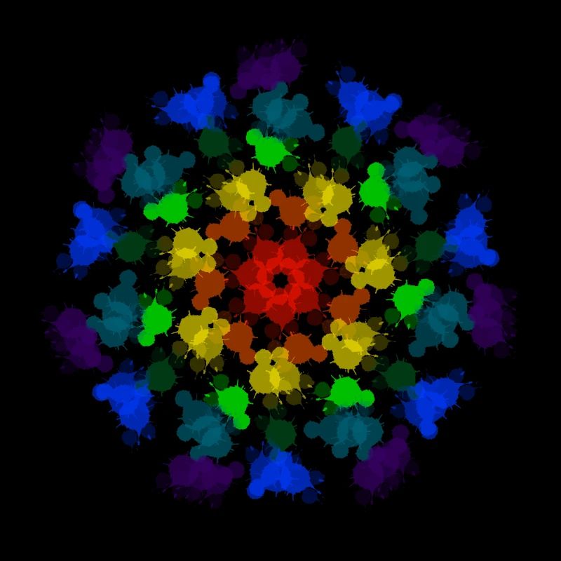 Regenbogen-Blume