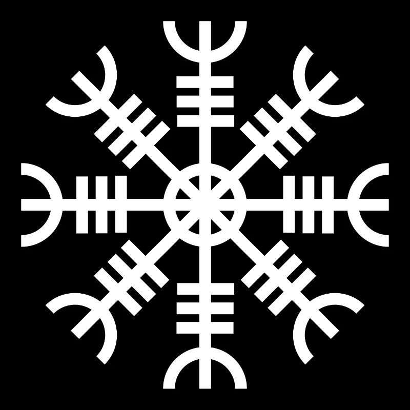Aegishjalmur weiße Farbe