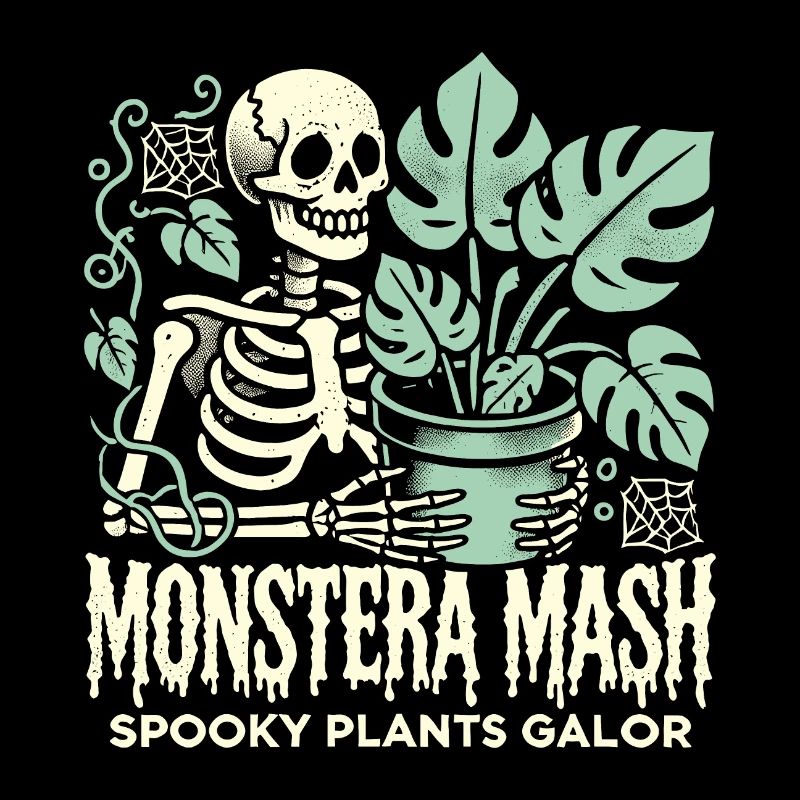 Monstera mash - design effrayant pour les amateurs de plantes