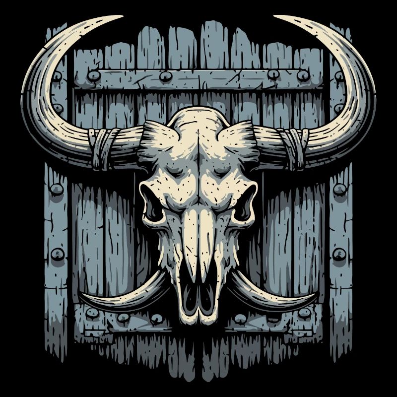 Bison-Schädel