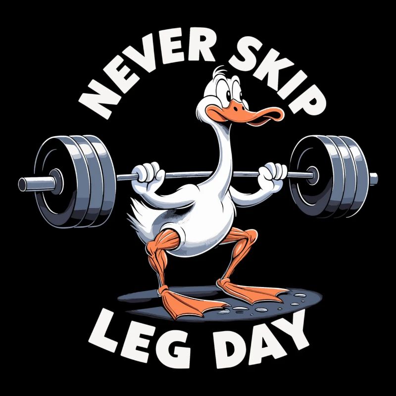 Leg Day Gans Beintraining witzig Gym Geschenk