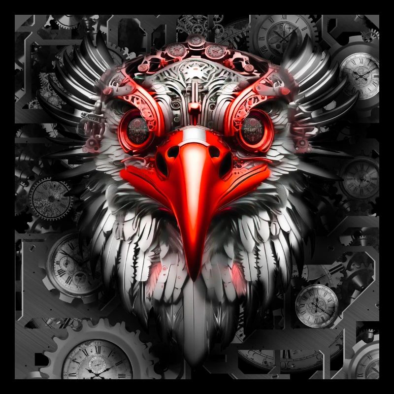 Steampunk style rétro Eagle