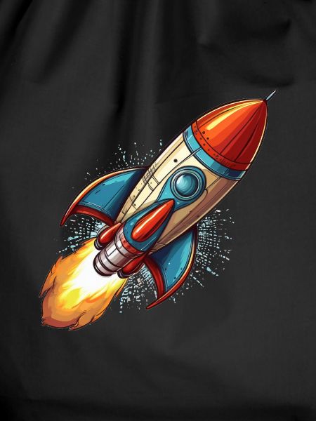 Rocket in comic style