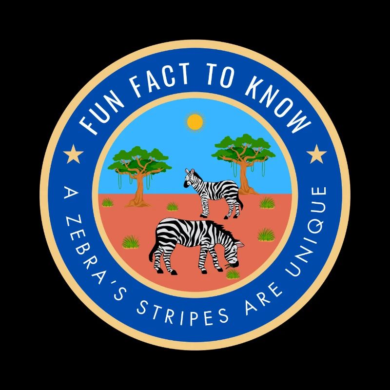 A zebra's stripes are unique
