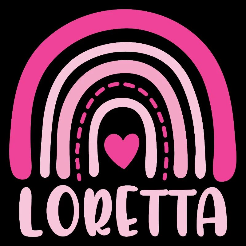 Loretta Pink Boho Rainbow with Heart