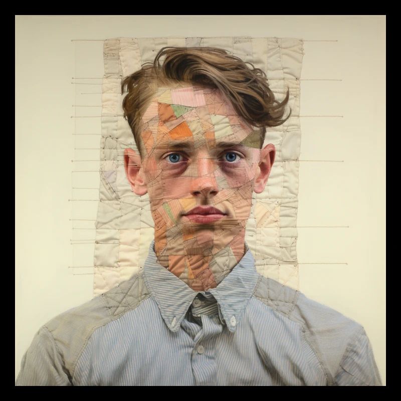 Collage de portraits en patchwork