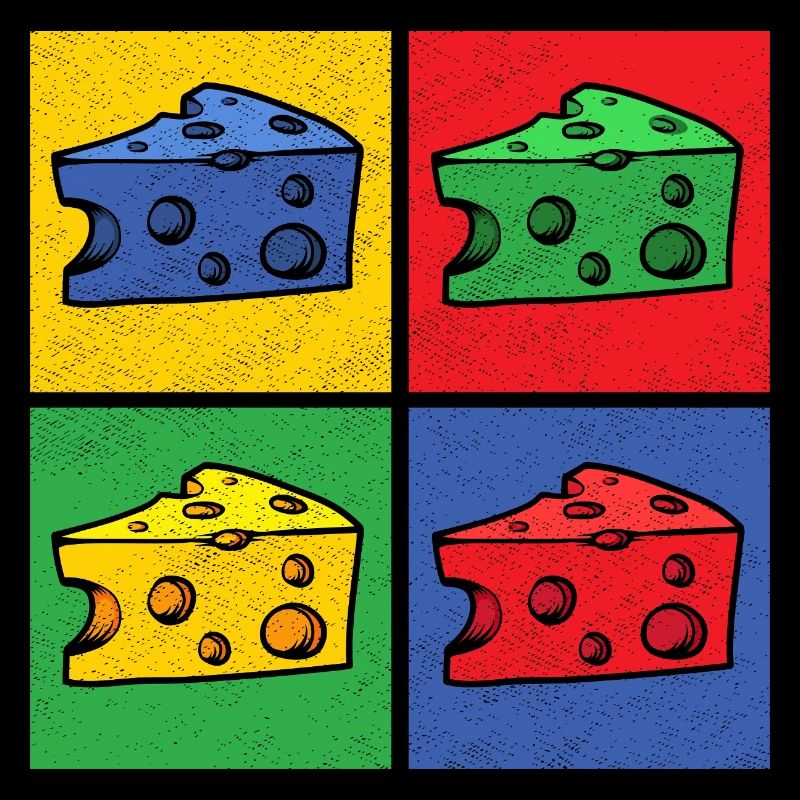Cheese Pop Art Popart Cheese Piece Cheese Corner