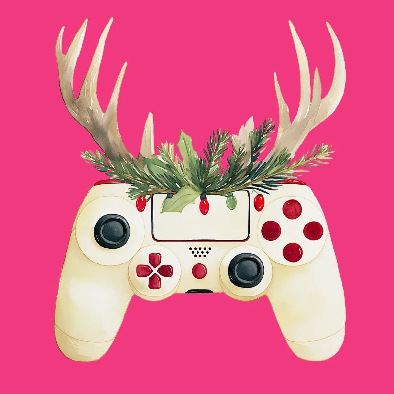 Weihnachtscontroller mit Hirschgeweih