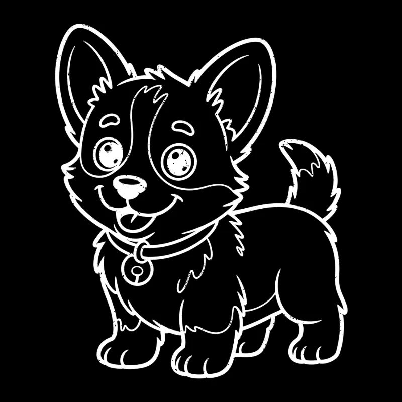 Sortilège de dessin de contours de chihuahua