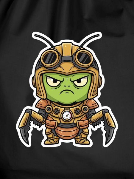 Locust Engineer Steampunk Rüstungsmessing
