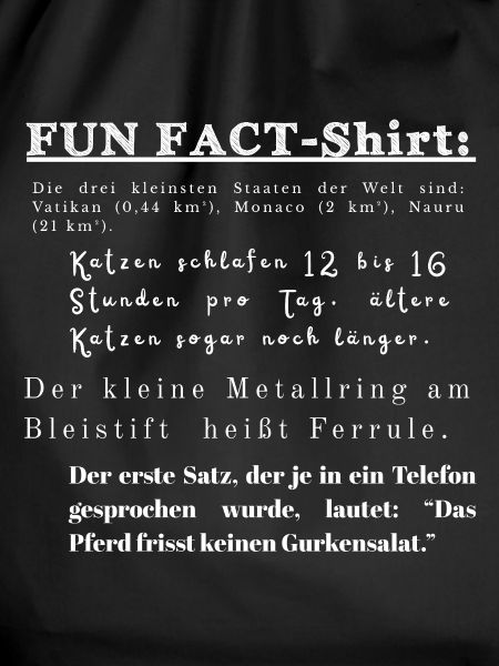 Fun Fact Shirt Geschenkidee lustig 