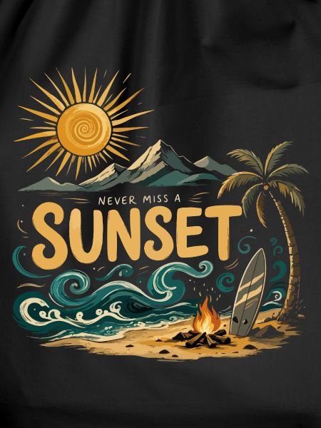 Sunset on the beach surf