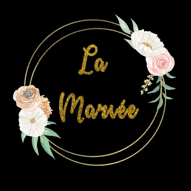 la mariée or et fleurs