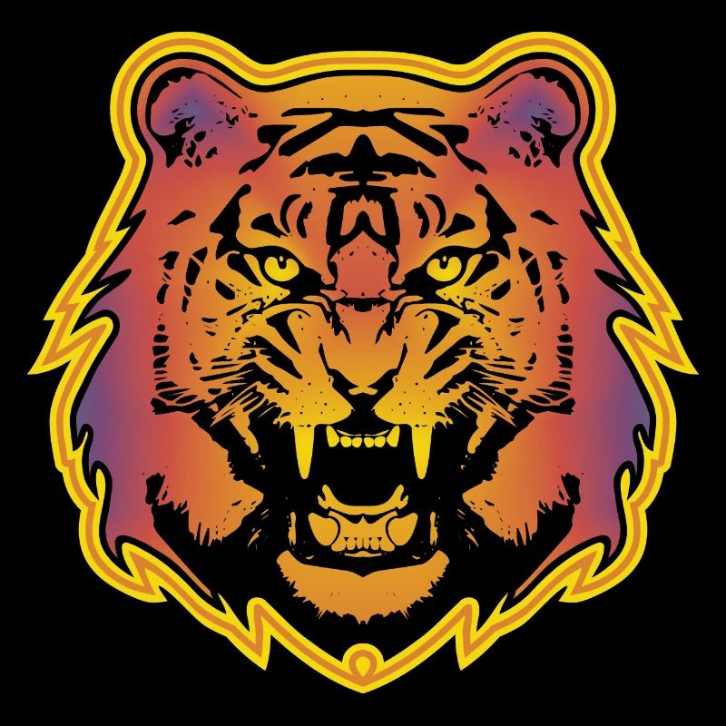 Farbiger Tiger - 2