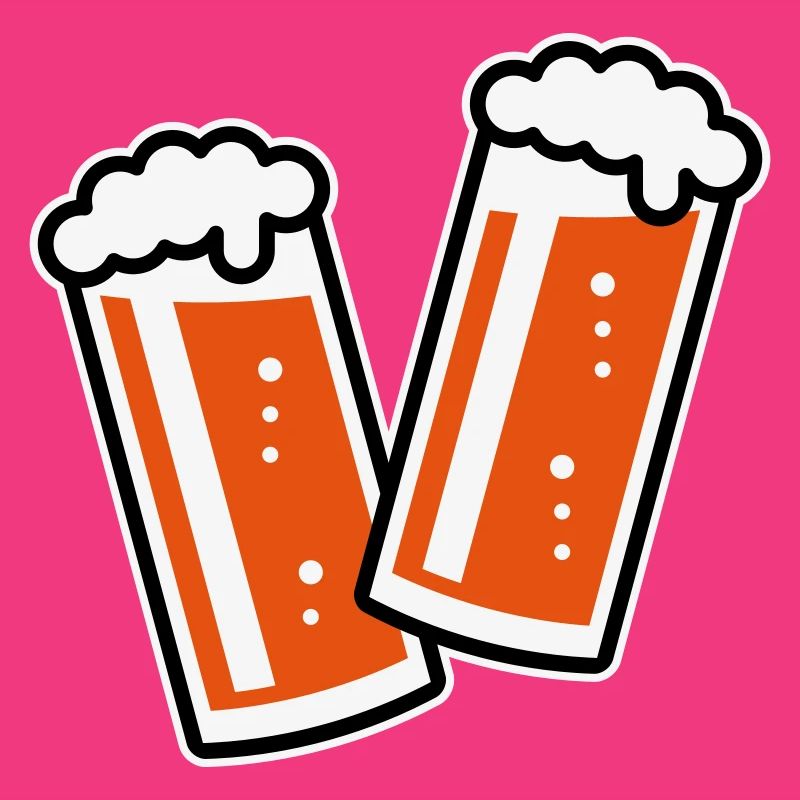 2 Altbiergläser Stoßen An (Bier / Altbier / 3C)