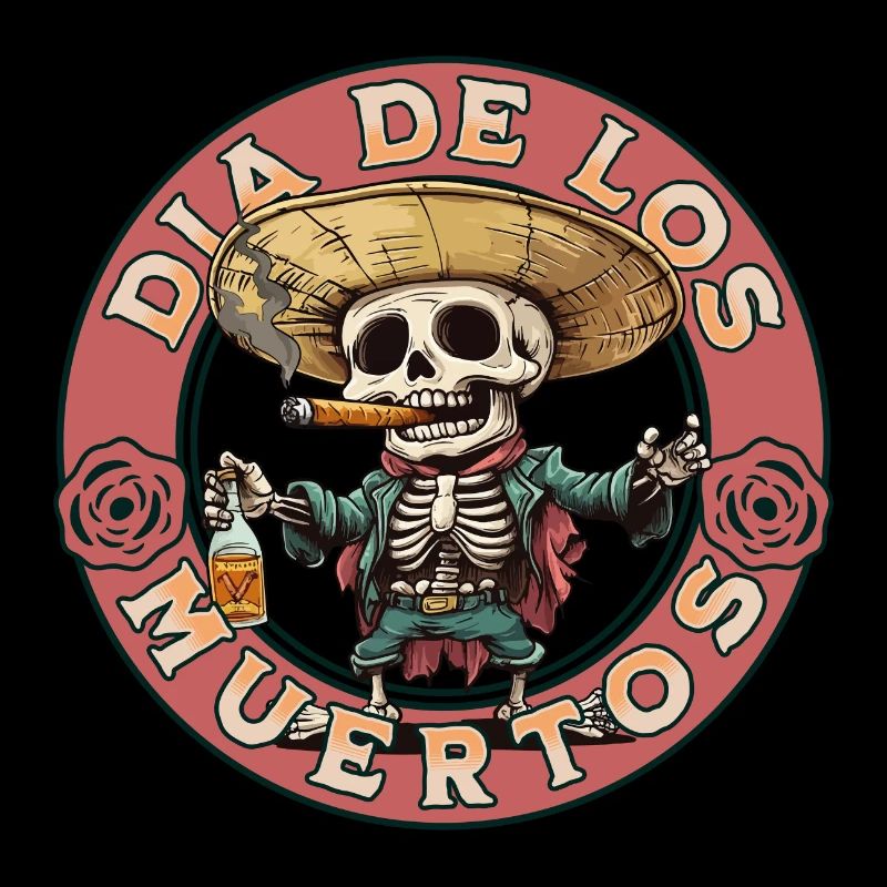Dia De Los Muertos Skull Skull Tequilla