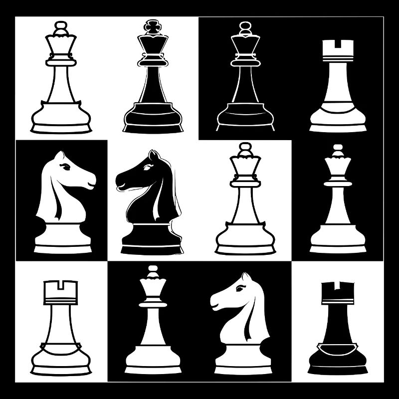 Chess Pieces Sketch