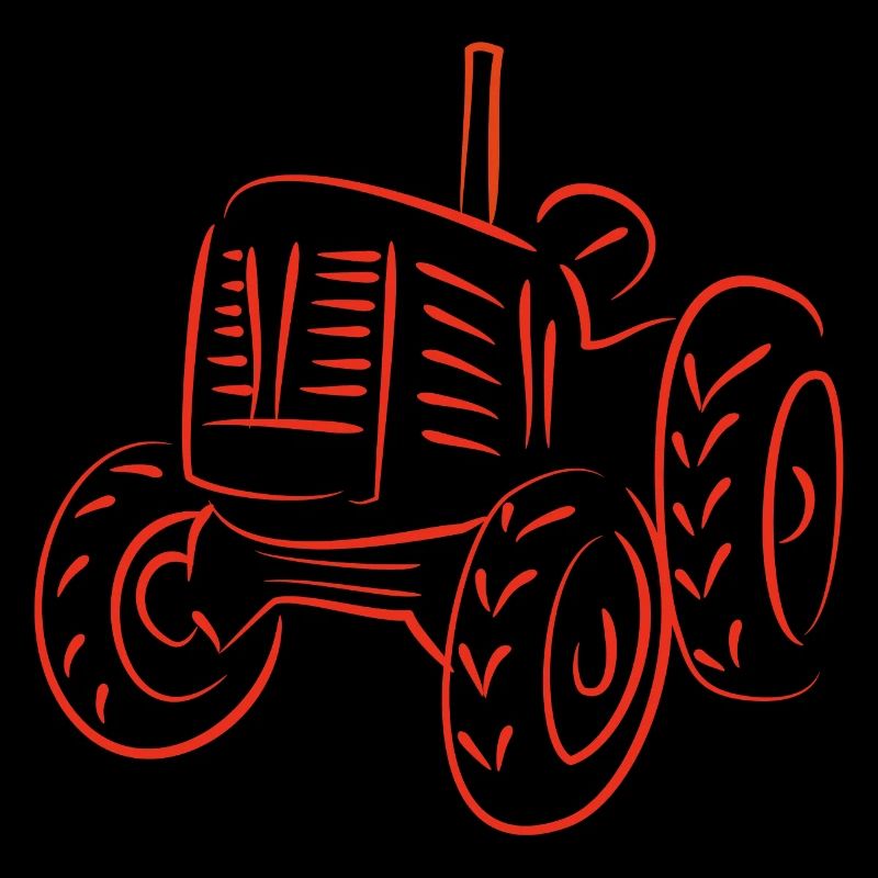 Conception de la silhouette d’un tracteur rustique