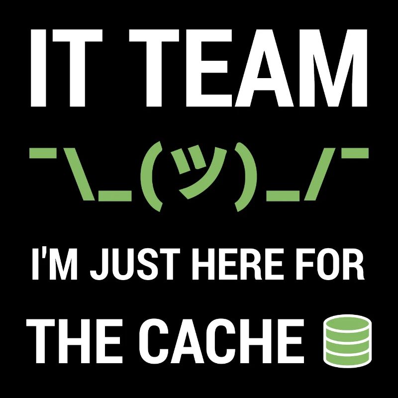 Jeu Word de l’équipe technique de support informatique juste ici pour le cache