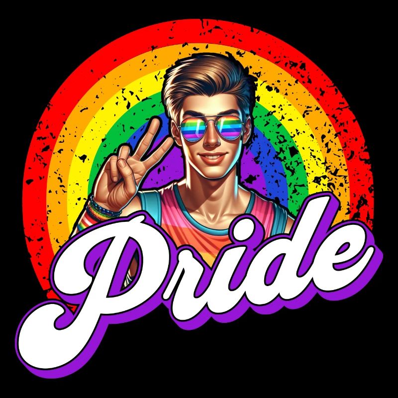 Pride Gay CSD Love LGBTQ Couleurs de l’arc-en-ciel