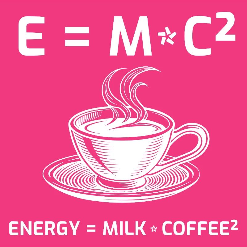 Kaffeetrinker Kaffeeformel E=MC2