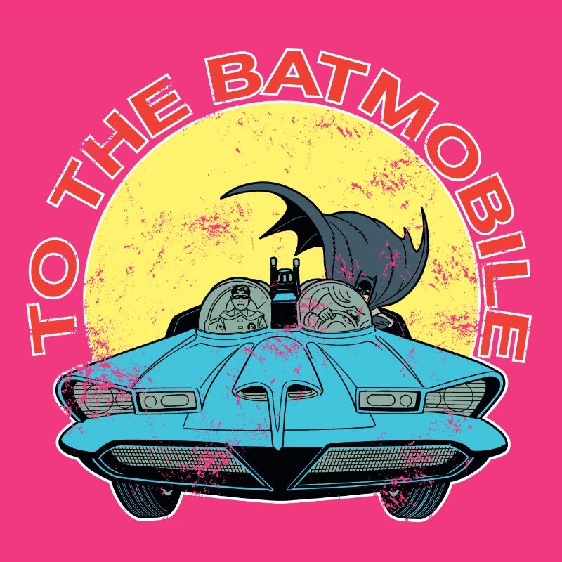 DC Comics Batman Robin Batmobile Look Usé