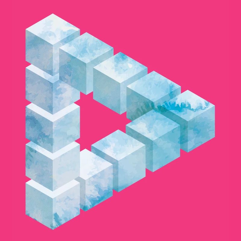 Conception de motif de bloc de glace